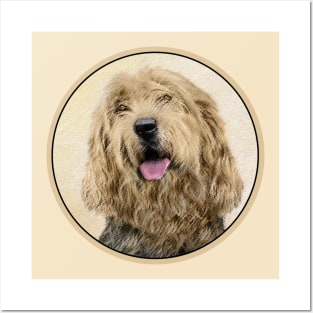 Otterhound Painting - Cute Original Dog Art Posters and Art